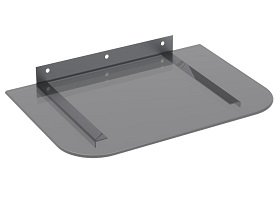 Economy Steel & Tempered Glass Wall Mount